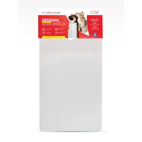 CLAWGUARD Door and Door Frame Scratch Shield Installation Pet Door